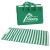 Promotional Roll-Up Beach Mats with Pillows - Green/White